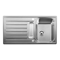 Zlewozmywak Blanco LANTOS 5 S stal dekor z korkiem automatycznym 514801