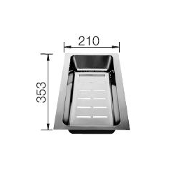 Odsączarka stalowa do zlewu Blanco AXIA 6 S 225046