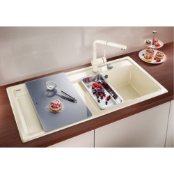 Zlewozmywak ceramiczny Blanco ZENAR XL 6 S bazaltowy prawa komora 517532