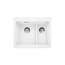 Zlewozmywak Blanco PLEON 6 Split bez korka automatycznego biały InFino 521693