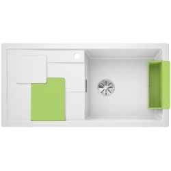 Zlewozmywak BLANCO SITY XL 6 S BIAŁY PRAWA, INFINO, Z AKCESORIAMI KIWI 525063