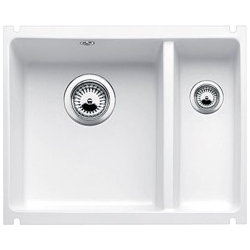Zlewozmywak Blanco SUBLINE 350/150-U ceramiczny Biały Połysk bez korka automatycznego InFino 523741