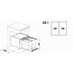 Sortownik odpadów Blanco SELECT 50/2 518722 - OSTATNIE SZTUKI
