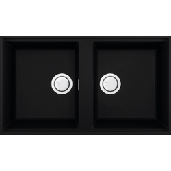 Zlewozmywak Elleci BEST 450 PODWIESZANY K86 BLACK KERATEK LKB45086BSO