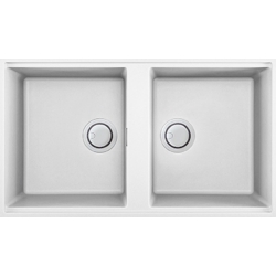 Zlewozmywak Elleci BEST 450 PODWIESZANY K96 WHITE KERATEK LKB45096BSO