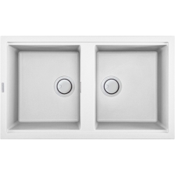 Zlewozmywak Elleci BEST 450 K96 WHITE KERATEK LKB45096
