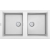 Zlewozmywak Elleci BEST 450 K96 WHITE KERATEK LKB45096