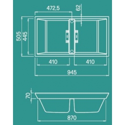 Zlewozmywak Elleci DOGMA 100 SIR ELETTRONICO K86 BLACK EKD1008686E