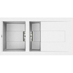 Zlewozmywak Elleci SMART 475 KERATEK K96 WHITE LKI47596SMT