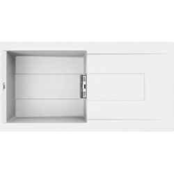 Zlewozmywak Elleci SMART 480 KERATEK K96 WHITE LKI48096SMT