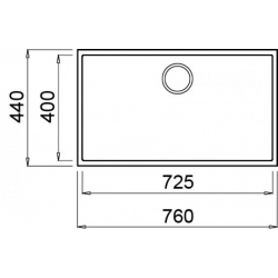 Zlewozmywak Elleci INTEGRA 130 K96 WHITE KERATEK LKQ13096BIN
