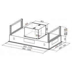 Okap FABER HEAVEN GLASS 2.0 EV8+ WH 90 110.0315.503