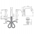 Bateria umywalkowa 3-otworowa Paini LADY 89CR214