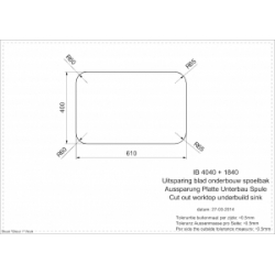 Zlewozmywak Reginox IB4040 + IB1840 Lewy