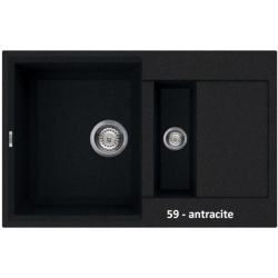 Zlewozmywak Elleci EASY 325 Antracite 59