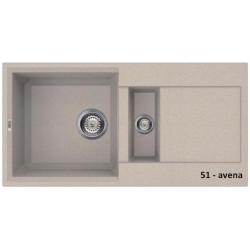 Zlewozmywak Elleci EASY 425 Avena 51