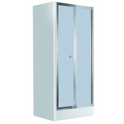 Deante Flex Drzwi wnękowe składane 80 cm, szkło szronione KTL 622D