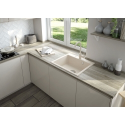 Deante Andante Zlewozmywak granitowy 1-komorowy - alabaster ZQN A103