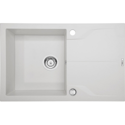 Deante Andante Flush Zlewozmywak 1-komorowy z ociekaczem - alabaster ZQN A11F