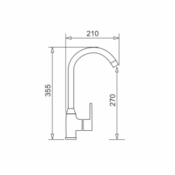 Zlew. SPARTA PLUS (78x48), 1 1/2B 1D beż+ Bateria LUNGO