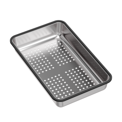 QUADRON | MARC 110 FM PRODUKT NA ZAMÓWIENIE | granitowy zlewozmywak kuchenny CZARNY+ STAL | wymiary: 75 x 49 x 24 cm | akcesoria: syfon, dozownik, des