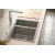 QUADRON | LOGAN 150 | granitowy zlewozmywak kuchenny SOFT TAUPE + STAL | wymiary: 55,5 x 46 x 22 cm | 1,5-komorowy podwieszany | podbudowa szafki od:
