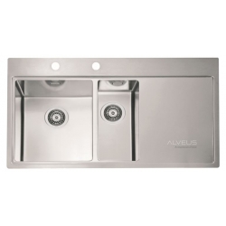 ALVEUS PURE 60 zlewozmywak stalowy lewy