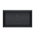 LOGAN 110 GraniteQ zlewozmywak pure carbon 76x44x23,5 cm 1-komorowy wpuszczany z syfonem manualnym pure carbon