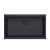 LOGAN 110 GraniteQ zlewozmywak pure carbon 76x44x23,5 cm 1-komorowy wpuszczany z syfonem manualnym pure carbon