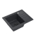 QUADRON BEN 116 zlewozmywak granitowy czarny (55x44x17,5) + bateria czarna + syfon czarny + zaślepka czarna
