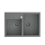 BILL 120 GraniteQ silver stone/elementy stalowe