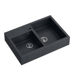BILL 120 GraniteQ black diamond/elementy stalowe