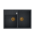 BILL 120 GraniteQ black diamond/elementy miedziane