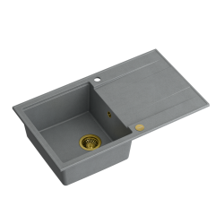 EVAN 111 GraniteQ silver stone/elementy złote
