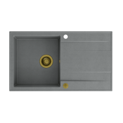 EVAN 111 GraniteQ silver stone/elementy złote