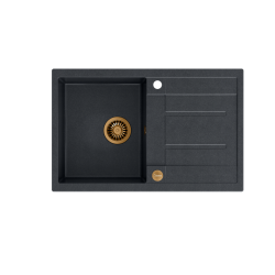 MORGAN 111 GraniteQ black diamond/elementy miedziane