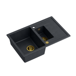 MORGAN 156 GraniteQ black diamond/elementy złote