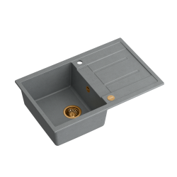 MORGAN 111 GraniteQ silver stone/elementy miedziane