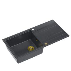 EVAN 146 XL GraniteQ black diamond/elementy złote