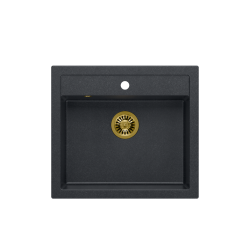 BILL 110 GraniteQ black diamond/elementy złote