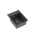 JOHNNY 90 GraniteQ zlewozmywak granitowy black dotted (czarny) 1-komorowy z/o (39x50x20), z syfonem stal szlachetna