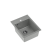 JOHNNY 90 GraniteQ zlewozmywak granitowy silver stone 1-komorowy z/o (39x50x20), z syfonem stal szlachetna