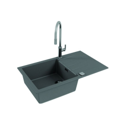 CADIT 40 kol. 81 BETON (860x500) zlew Granital 1 kom. z syfonem POP-UP 3 1/2
