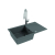 CADIT 40 kol. 81 BETON (860x500) zlew Granital 1 kom. z syfonem POP-UP 3 1/2