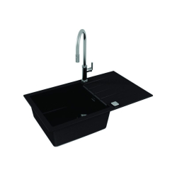 CADIT 40 kol. 91 CZARNY (860x500) zlew Granital 1 kom. z syfonem POP-UP 3 1/2