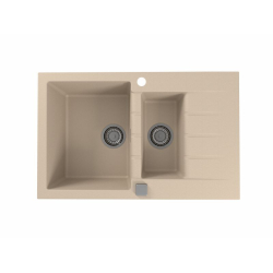CADIT 70 kol. 22 PIASKOWY (790x500) zlew Granital 1,5 kom. z syfonem POP-UP 3 1/2"