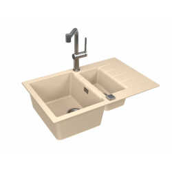 CADIT 70 kol. 22 PIASKOWY (790x500) zlew Granital 1,5 kom. z syfonem POP-UP 3 1/2