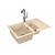 CADIT 70 kol. 22 PIASKOWY (790x500) zlew Granital 1,5 kom. z syfonem POP-UP 3 1/2