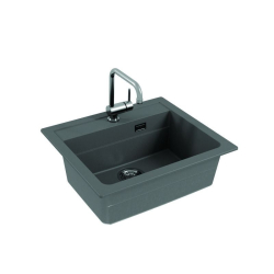 ATROX 30 kol. 81 BETON zlew Granital 1 kom. z syfonem POP-UP 3 1/2