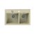 ATROX 50 kol. 22 piasek zlew Granital 2 kom. z syfonem POP-UP 3 1/2"